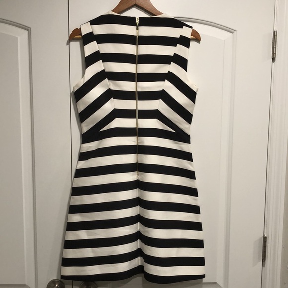 NWOT! - KATE SPADE ‘Marilella’ Cotton & Silk Blend Stripe Dress w/Gold Zipper - Picture 10 of 10